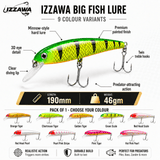 IZZAWA Big Fish Lure 190mm 46g - Hot Pink Pearl | Pack of 1