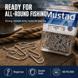 Mustad Kirby Sea Ringed Duratin Hook Box 2330-DT - 10-100 PCS as per size