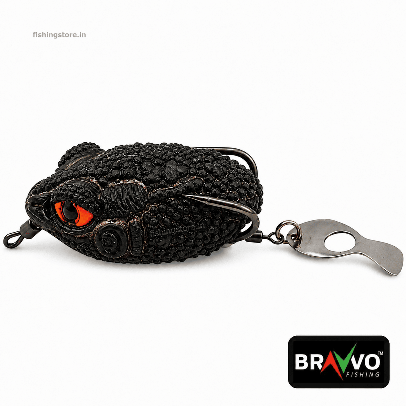 Bravvo QUARA Handmade Soft Frog Lure 4cm 6–7g – Topwater Fishing Bait for Snakehead & Bass