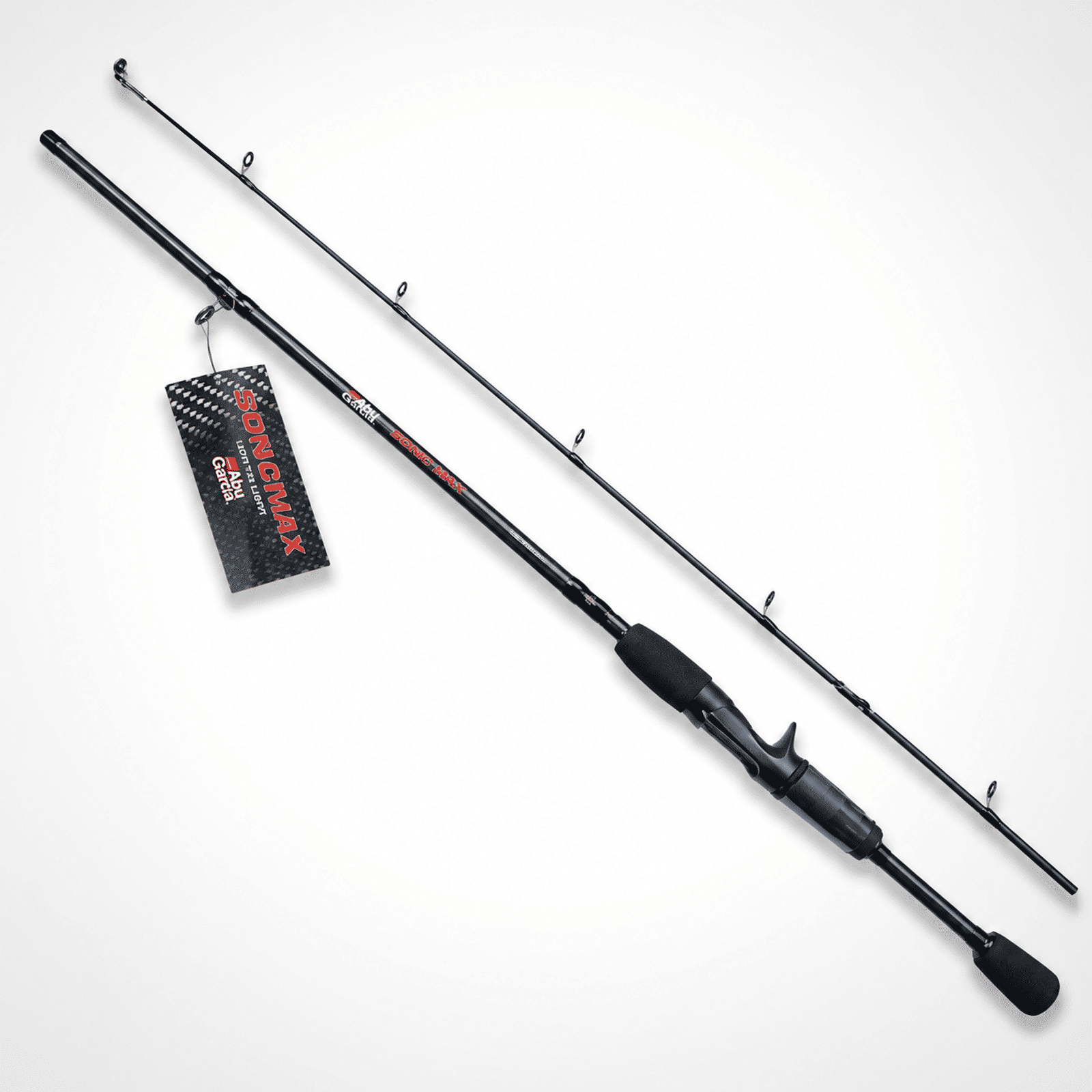 Abu Garcia Sonic Max Ultra-Light Baitcasting Rod 6 Ft Medium – 2 Piece Baitcasting Rod
