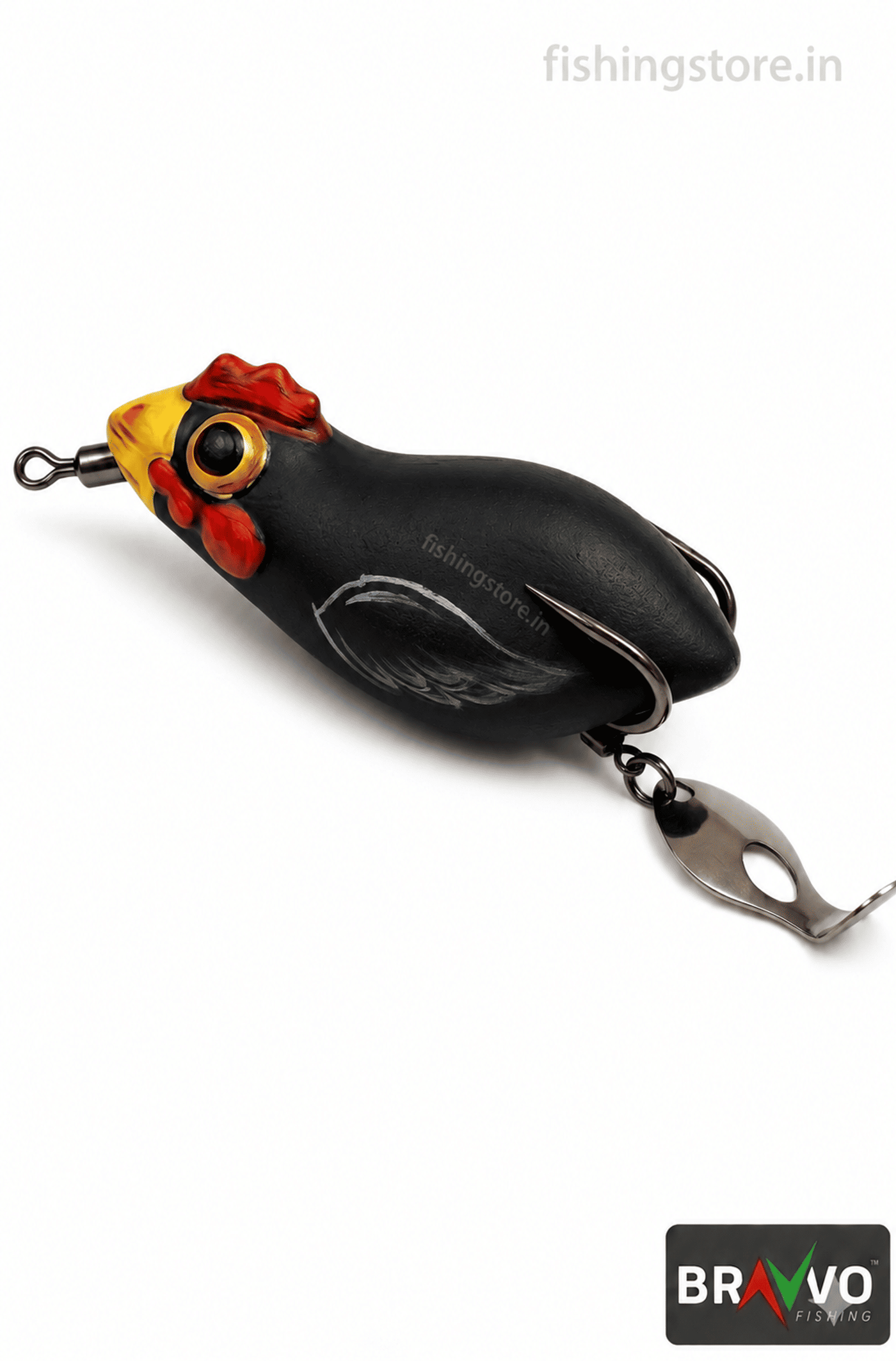 Bravvo Mr. Baby Hen Frog Lure 4.5cm 6-7g | Topwater Bait - Black