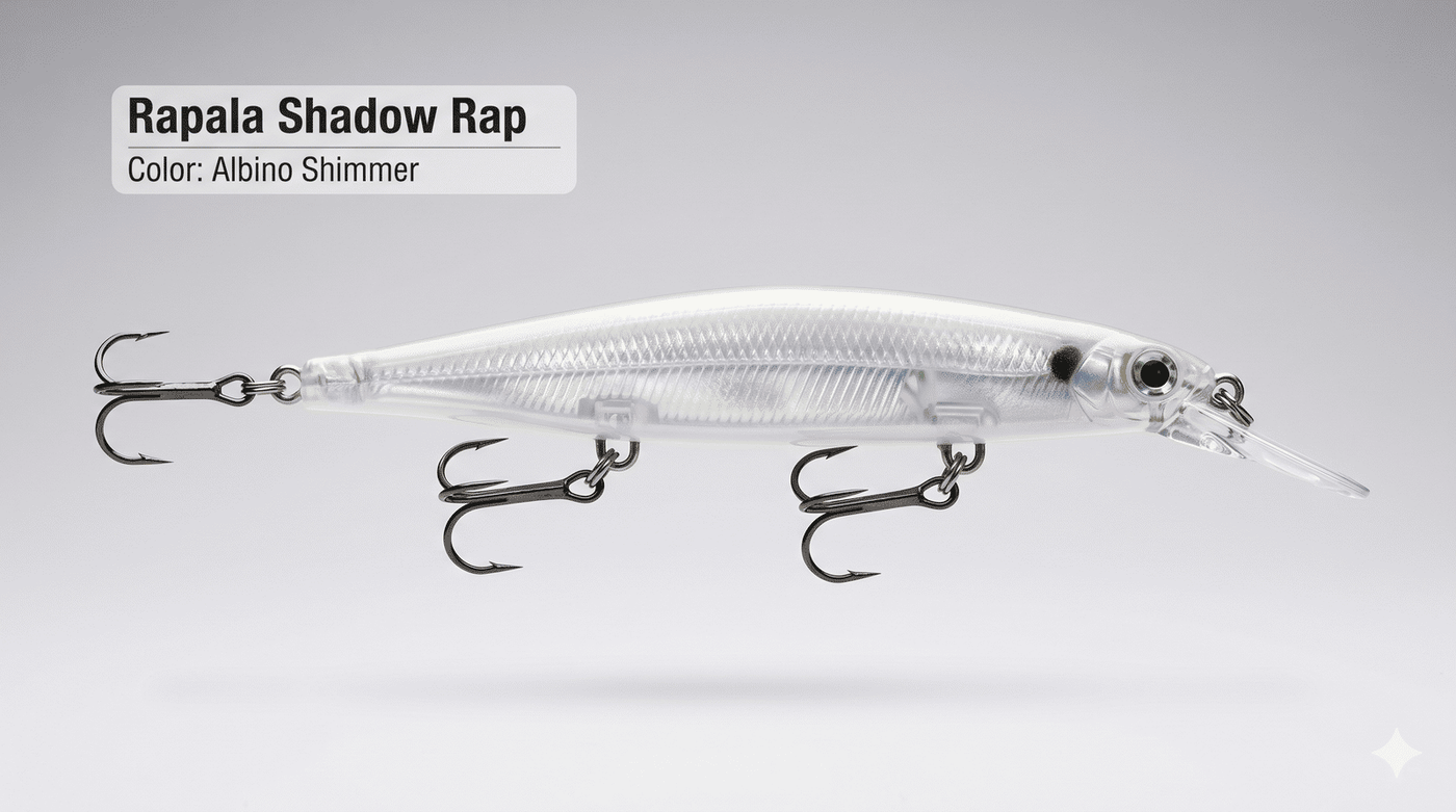 Rapala Shadow Rap Deep Hard Lure 11 cm / 13 g - Albino Shiner