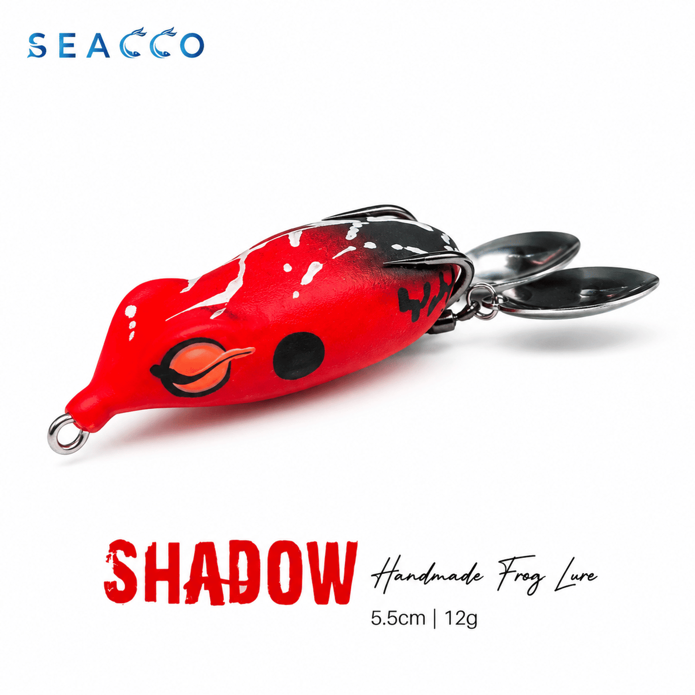 SEACCO Shadow Handmade Frog Lure 5.5cm 12g - Red Black Shadow | Pack of 1
