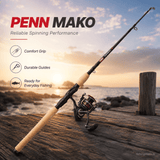 PENN Mako Fishing Spinning Rod - 8 Ft
