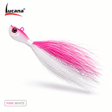Lucana Buck Tail Lure 42gm 5/0 - Pink White