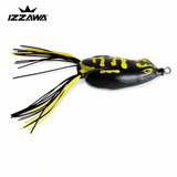 IZZAWA Super Frog Black with Yellow Lines Frog Lure 15g | Pack of 1