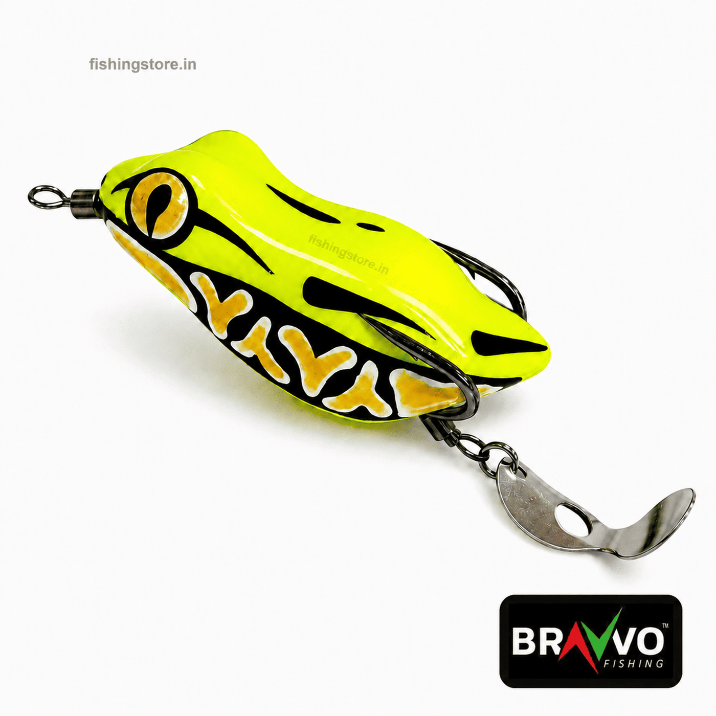 Bravvo Baby Panda Handmade Soft Frog Lure | 5 cm / 8 g Topwater Spinner Bait for Snakehead & Bass