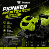 Pioneer Avantgarde AGB-200 Low Profile Baitcasting Reel | 6.5:1 Gear Ratio | 5kg Drag | 180g
