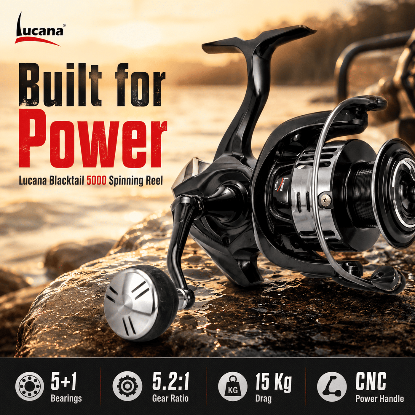 Lucana Blacktail BT4000-BT6000 Spinning Reel