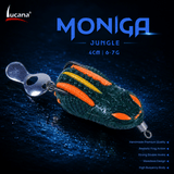 Lucana Monga Handmade Frog Lure 4cm 6-7g | Jungle | Weedless Topwater Frog