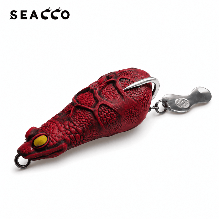 SEACCO Sahara Handmade Frog Lure 5cm 8g - Ruby Red | Pack of 1