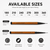 Bravvo Wood Pecker Pole Rod 12ft / 360 – Lightweight Telescopic Pole Rod India