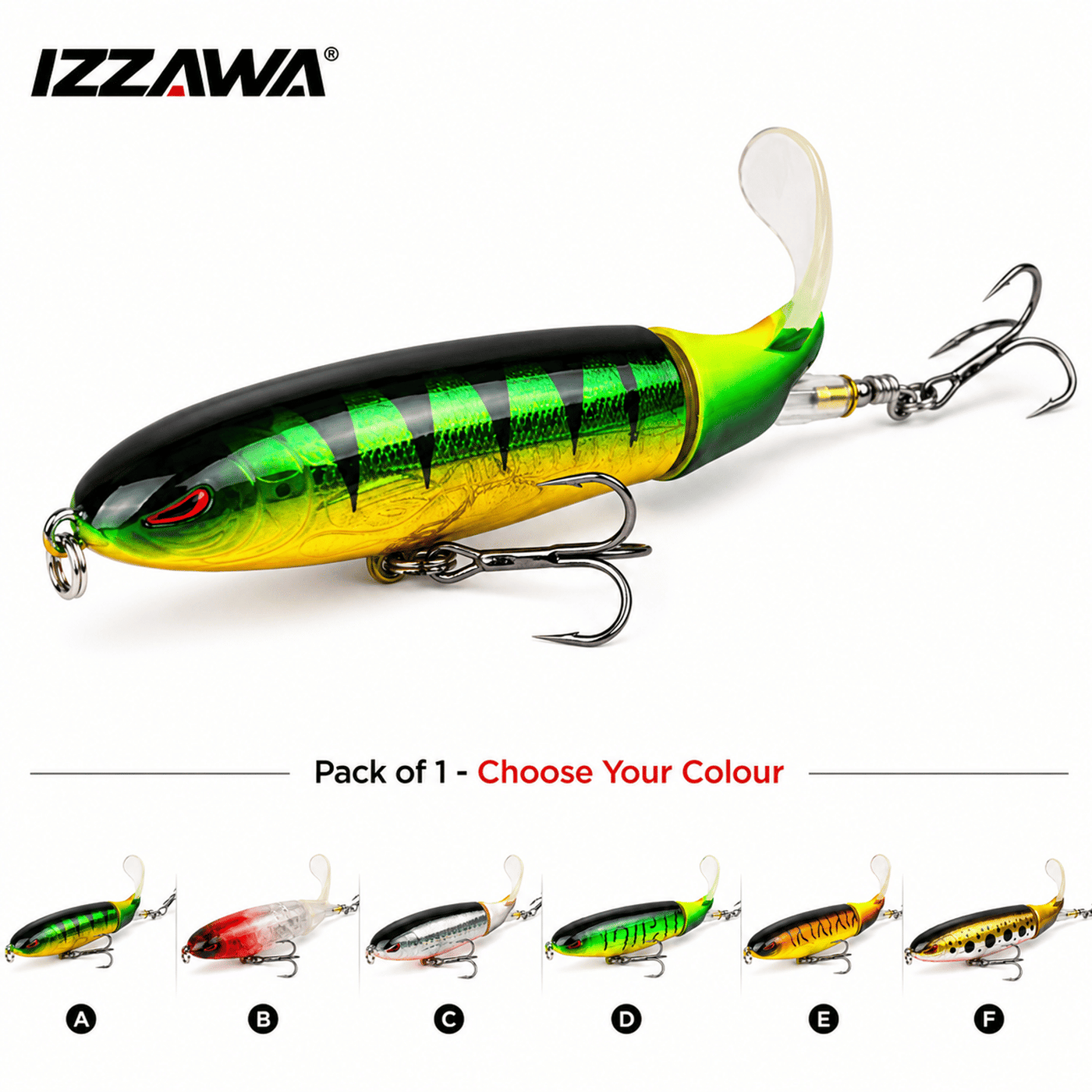 IZZAWA Pencil Propeller Lure - Golden Trout | Pack of 1
