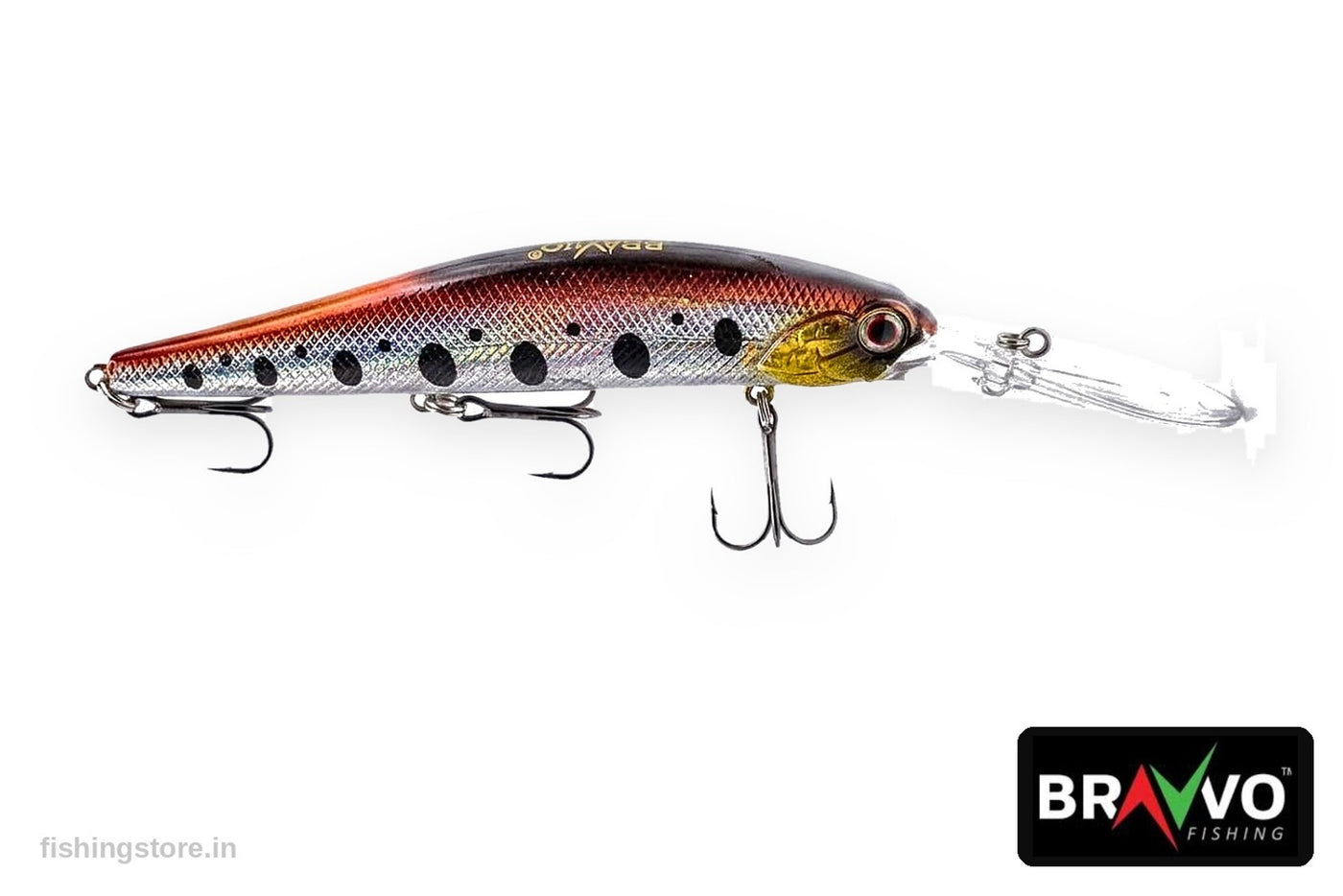 BRAVVO Rampage Fish Lure 10cm 15g Sinking Fishing Bait for Freshwater & Saltwater