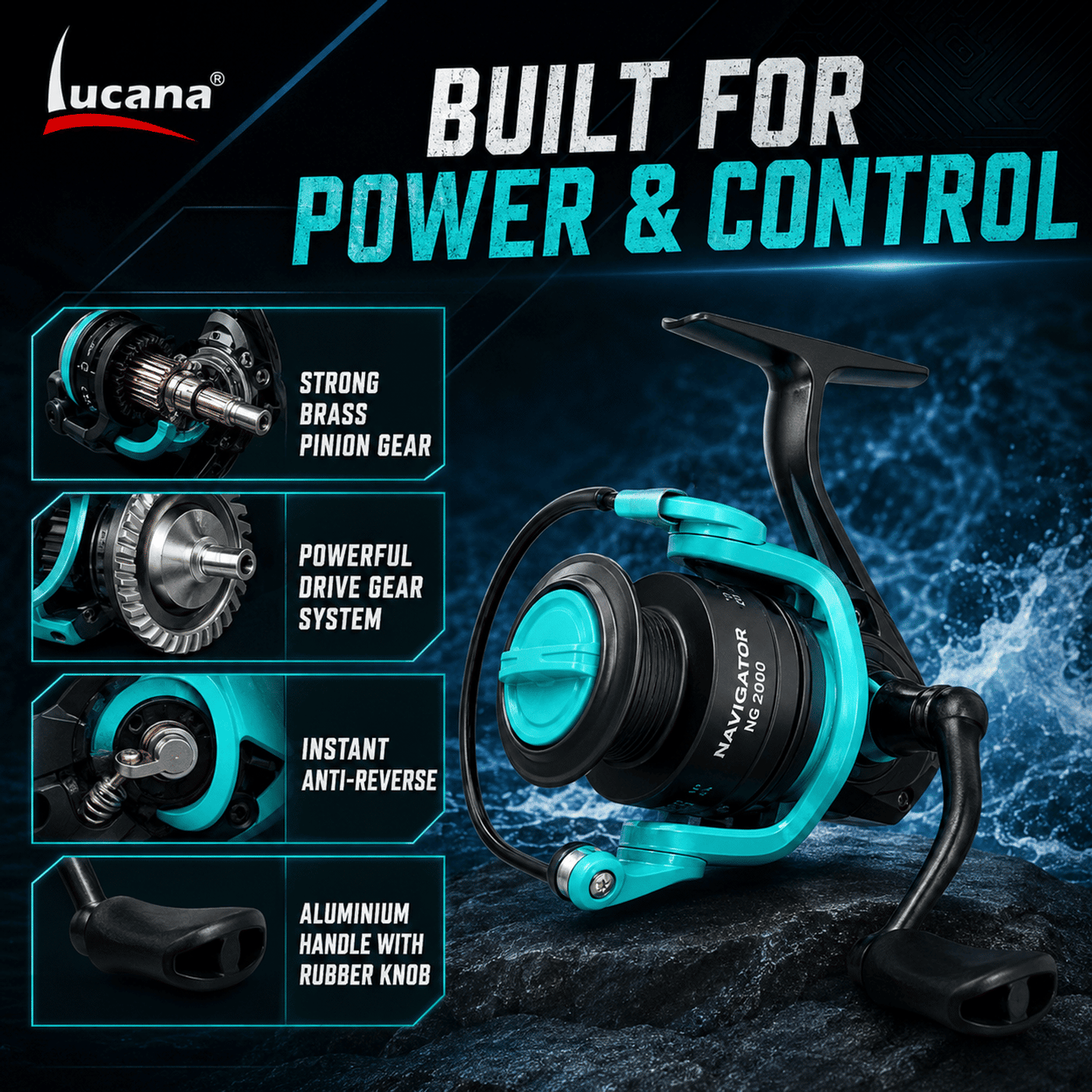 Lucana Navigator NG1000-NG5000 Spinning Reel