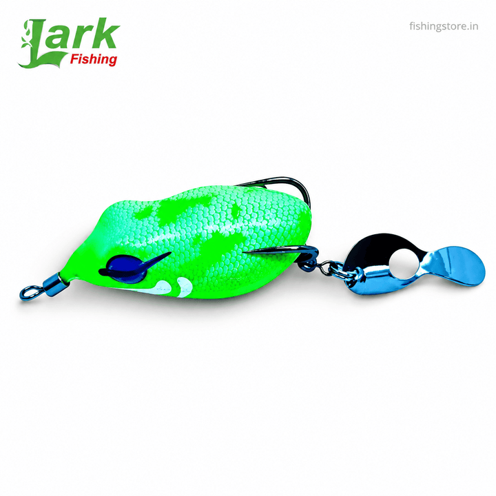 Lark poppy Frog Lure 4cm 6g  Weedless Topwater Frog Bait for Bass & Snakehead