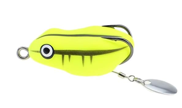 IZZAWA Frog Lure Yellow 4.5cm 8.5g – Snakehead Murrel Topwater Bait