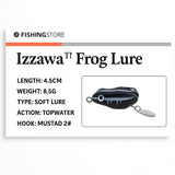 IZZAWA Frog Lure Black White 4.5cm 8.5g – Snakehead Murrel Bass