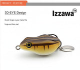 IZZAWA Frog Lure Green 4.5cm 8.5g – Snakehead Murrel Topwater Bait