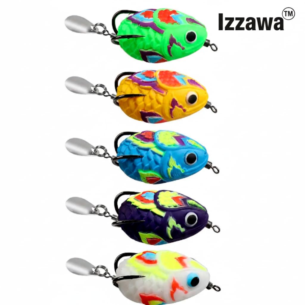 IZZAWA Handmade Soft Frog Lure 4.5cm 11g – Snakehead Murrel Bass