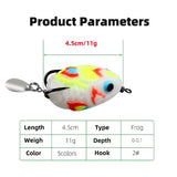 IZZAWA Handmade Soft Frog Lure White 4.5cm 11g – Snakehead Murrel