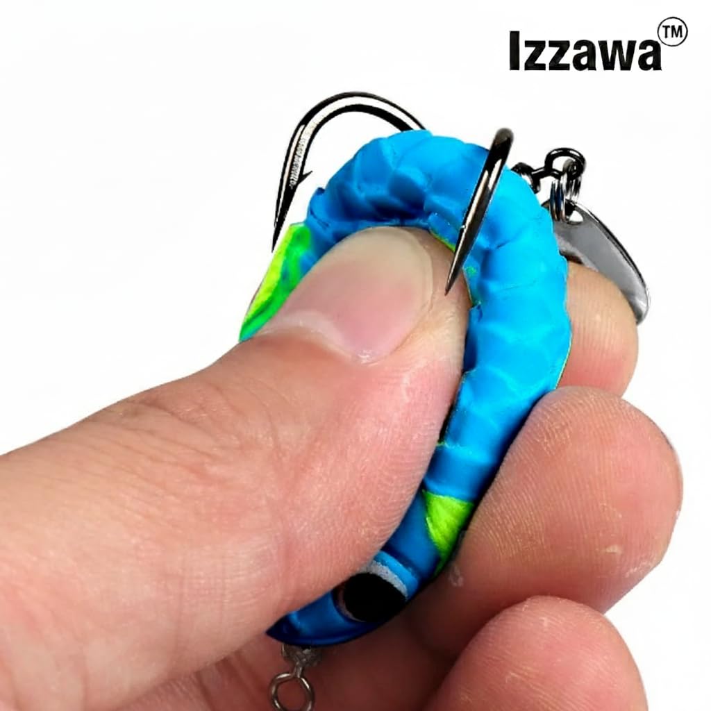 IZZAWA Handmade Soft Frog Lure Green 4.5cm 11g – Snakehead Murrel