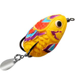 IZZAWA Handmade Soft Frog Yellow 4.5cm 11g – Snakehead Murrel Bass