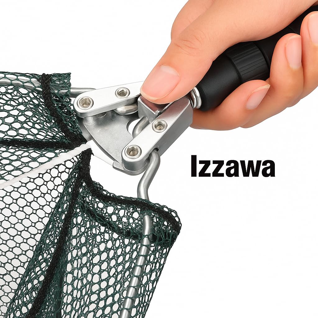 IZZAWA Telescopic Triangular Landing Net 1.9m – Folding Fishing Net India