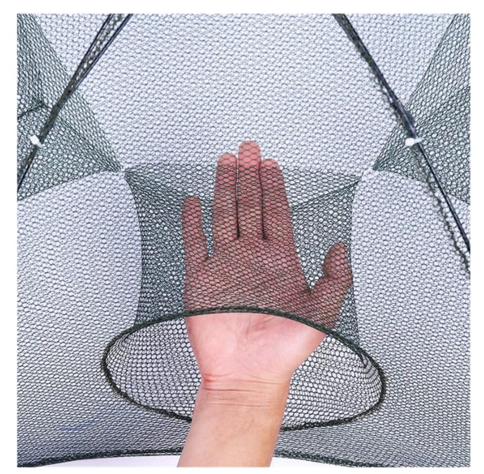 IZAWA Foldable Umbrella Net Crab, Shrimp & Fish Trap –1 6 Hole Fishing Trap for River & Pond Fishing in India