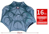 IZAWA Foldable Umbrella Net Crab, Shrimp & Fish Trap –1 6 Hole Fishing Trap for River & Pond Fishing in India