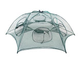 IZAWA Foldable Umbrella Net Crab, Shrimp & Fish Trap – 6 Hole Fishing Trap for River & Pond Fishing in India