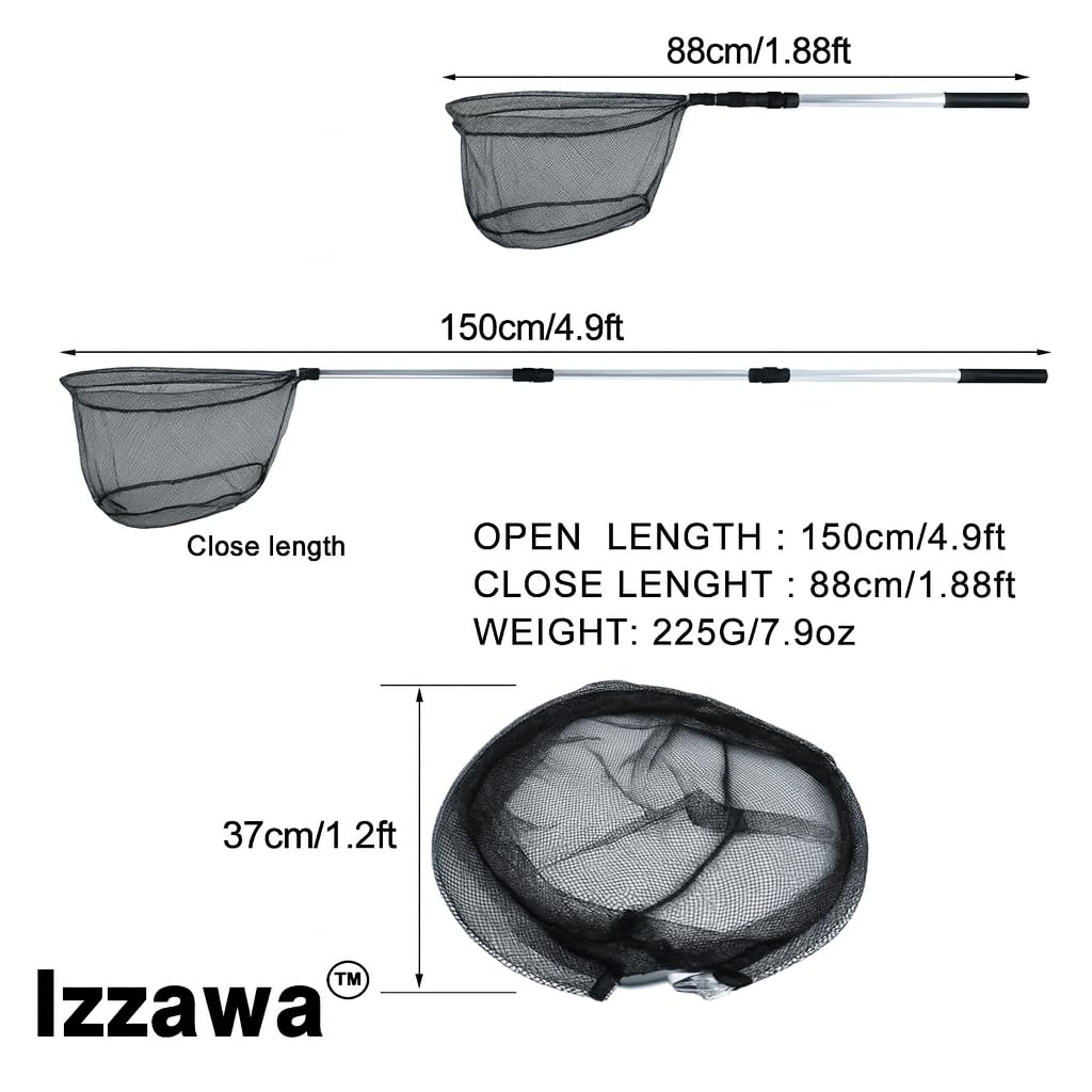 IZZAWA Telescopic Landing Net 1.9m – Folding Fishing Net India