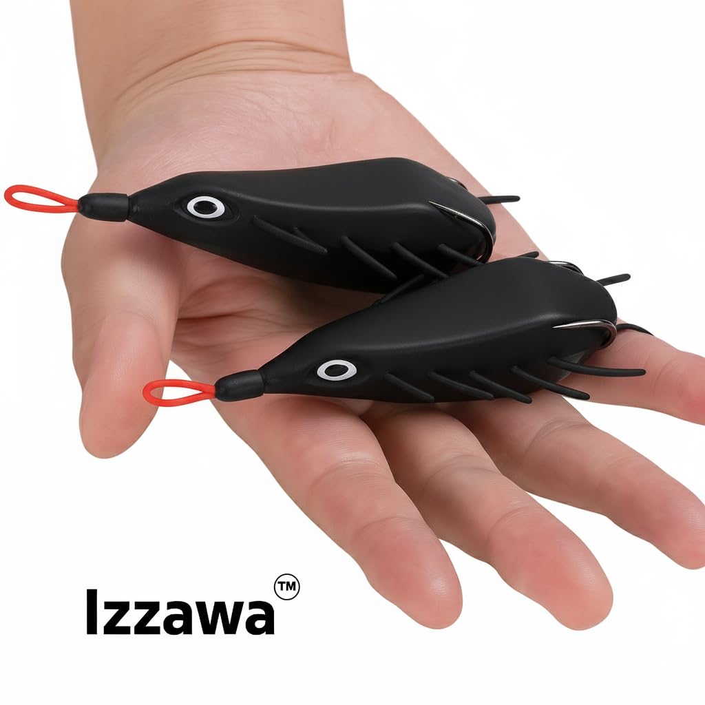 IZZAWA Dushman Dragon Frog Black 9.5cm 24g – Snakehead Murrel Trophy