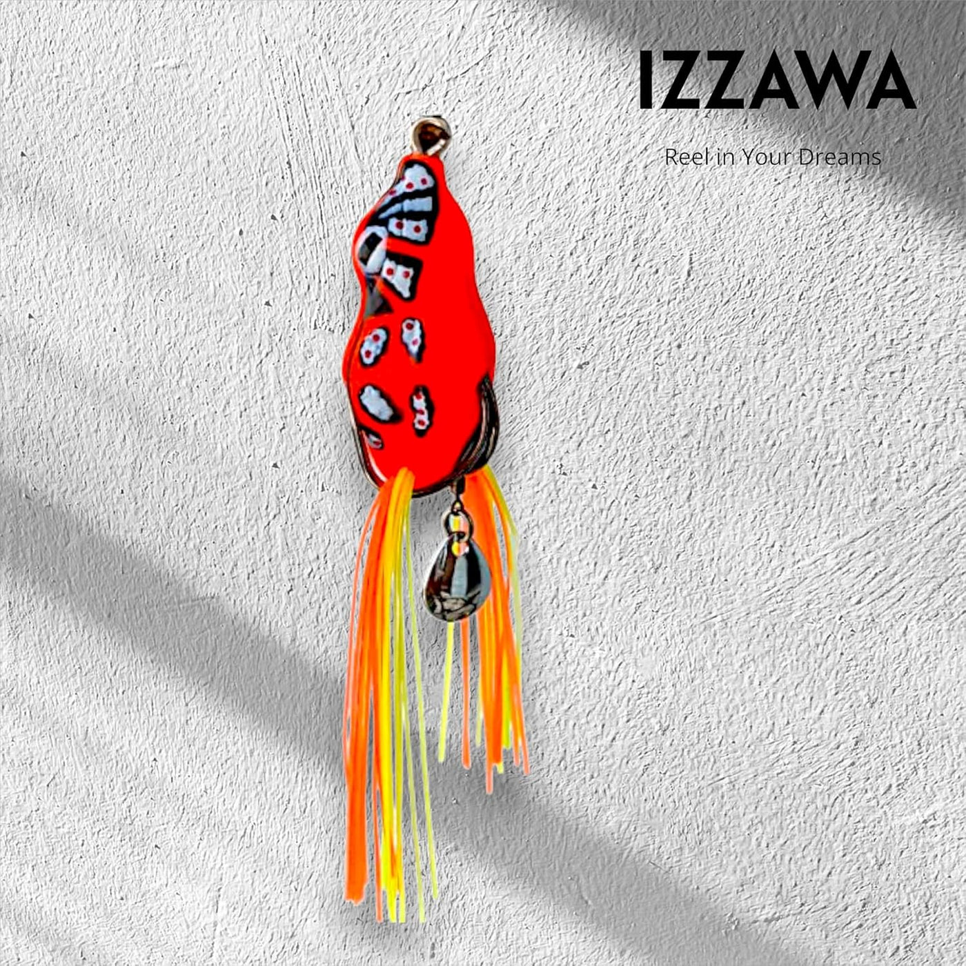 IZZAWA Frog Lure Orange Dragon 5cm 12g – Snakehead Murrel Topwater