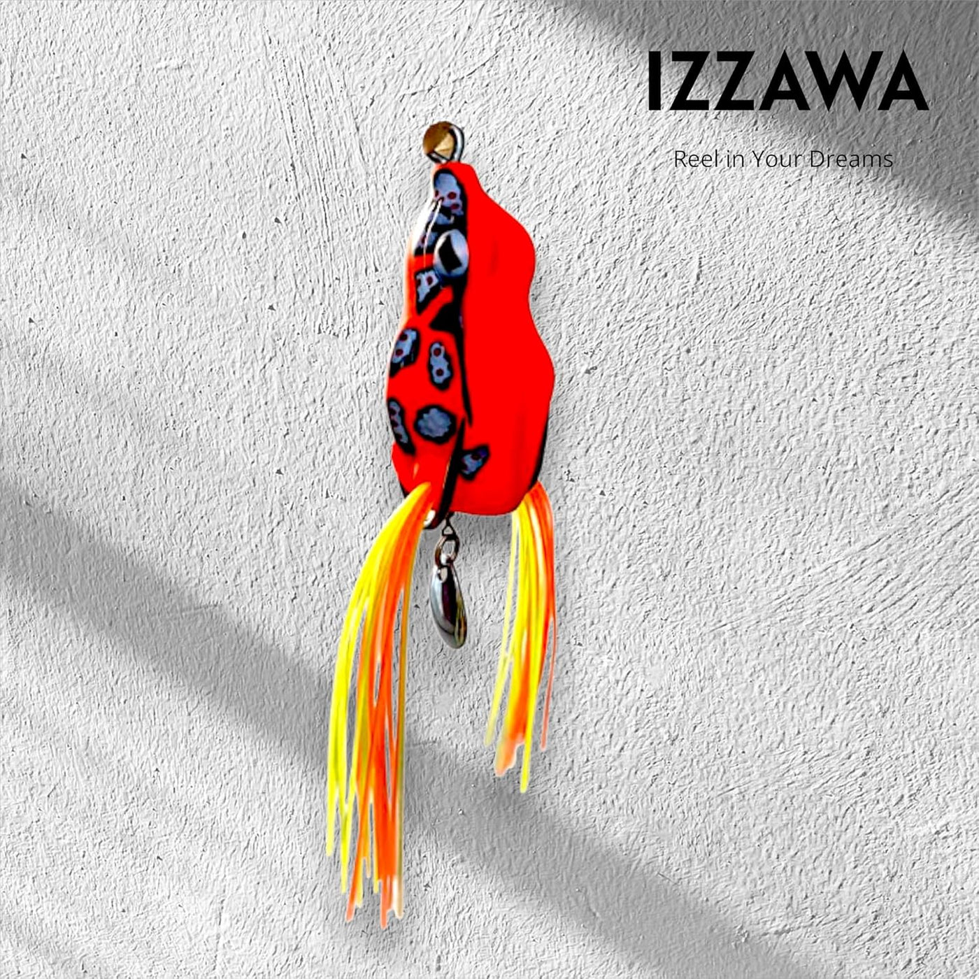 IZZAWA Frog Lure Orange Dragon 5cm 12g – Snakehead Murrel Topwater