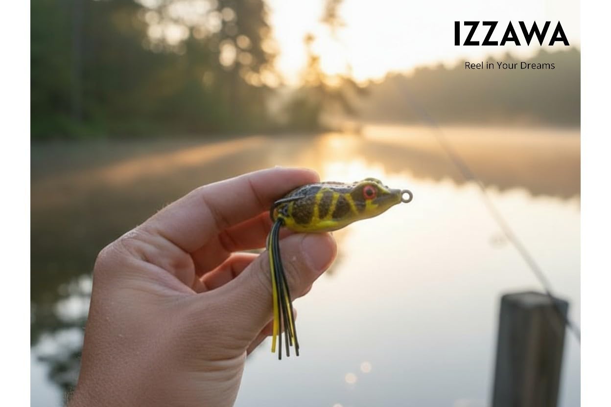 IZZAWA Frog Lure Yellow Dragon 5cm 12g – Snakehead Murrel Topwater