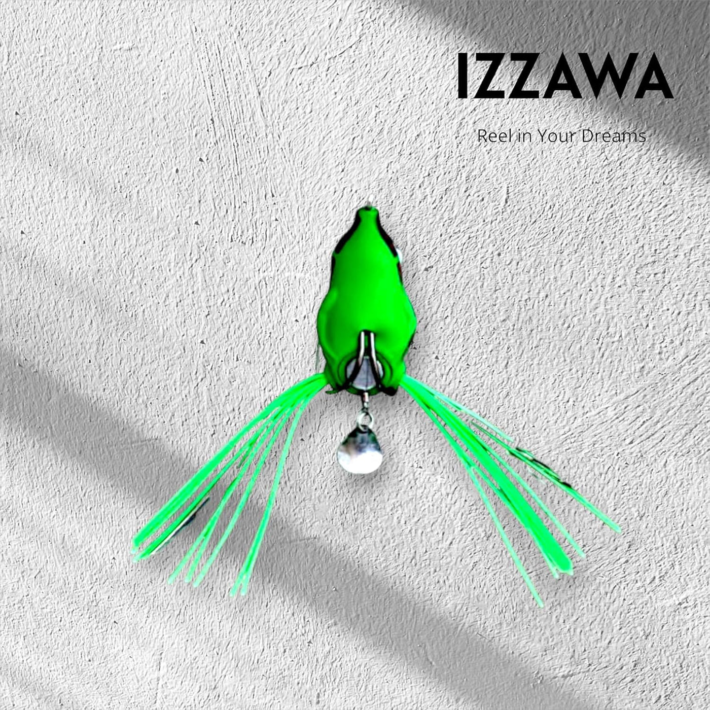 IZZAWA Frog Lure Green Eye 5cm 12g – Snakehead Murrel Topwater