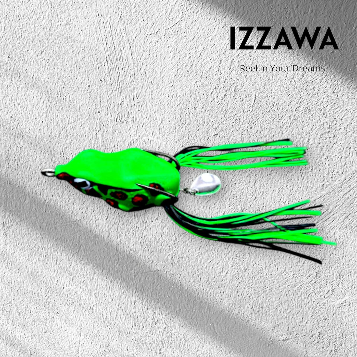 IZZAWA Frog Lure Green Eye 5cm 12g – Snakehead Murrel Topwater
