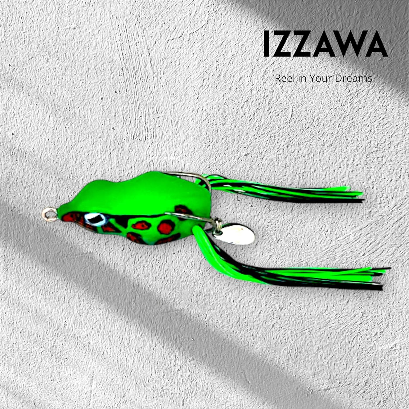 IZZAWA Frog Lure Green Eye 5cm 12g – Snakehead Murrel Topwater