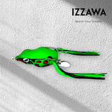IZZAWA Frog Lure Green Eye 5cm 12g – Snakehead Murrel Topwater