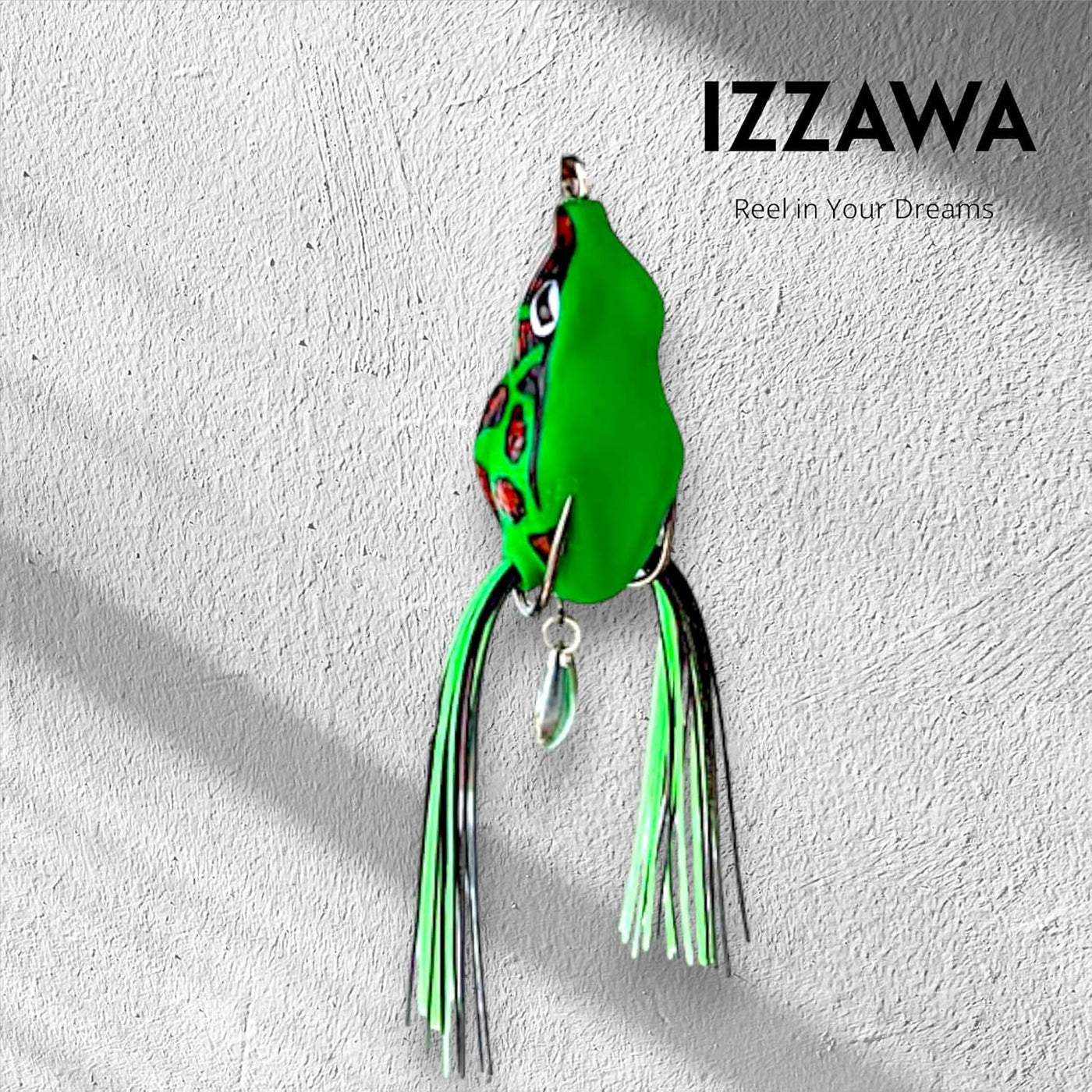 IZZAWA Frog Lure Green Eye 5cm 12g – Snakehead Murrel Topwater
