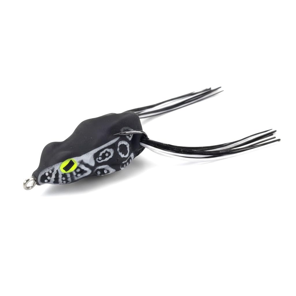 IZZAWA Frog Lure Black White Eye 5cm 12g – Snakehead Murrel Bass