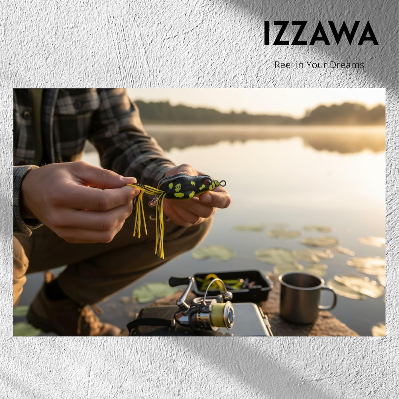 IZZAWA Frog Lure Black Yellow Dragon 5cm 12g – Snakehead Murrel