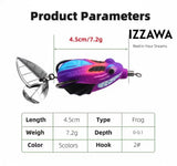 IZZAWA Thai Violet Ratman Frog 3.5cm 4g – Snakehead Murrel Light Tackle