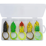 IZZAWA Frog Lure 5pc 6cm 12g – Snakehead Murrel Bass Topwater Set