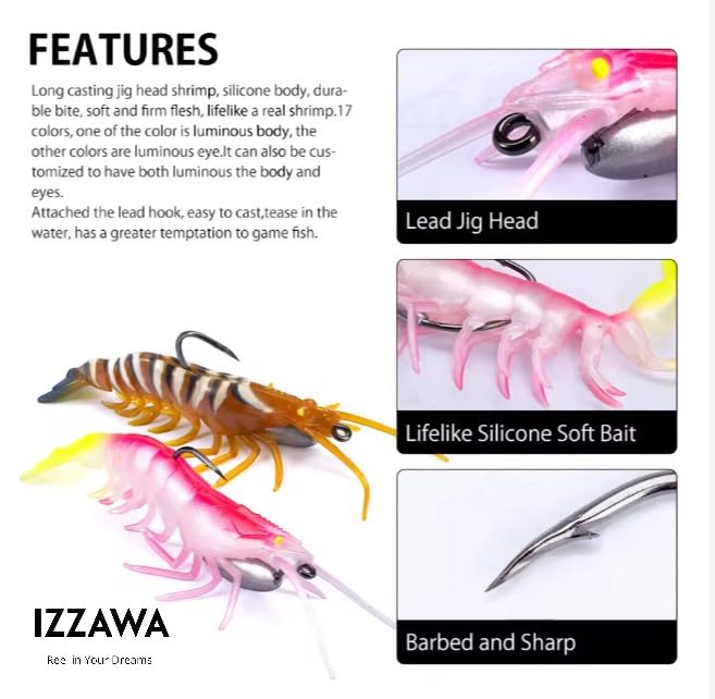Hunt House Shrimp Lure 16cm 26g Fire Tiger – GT Snapper Barramundi