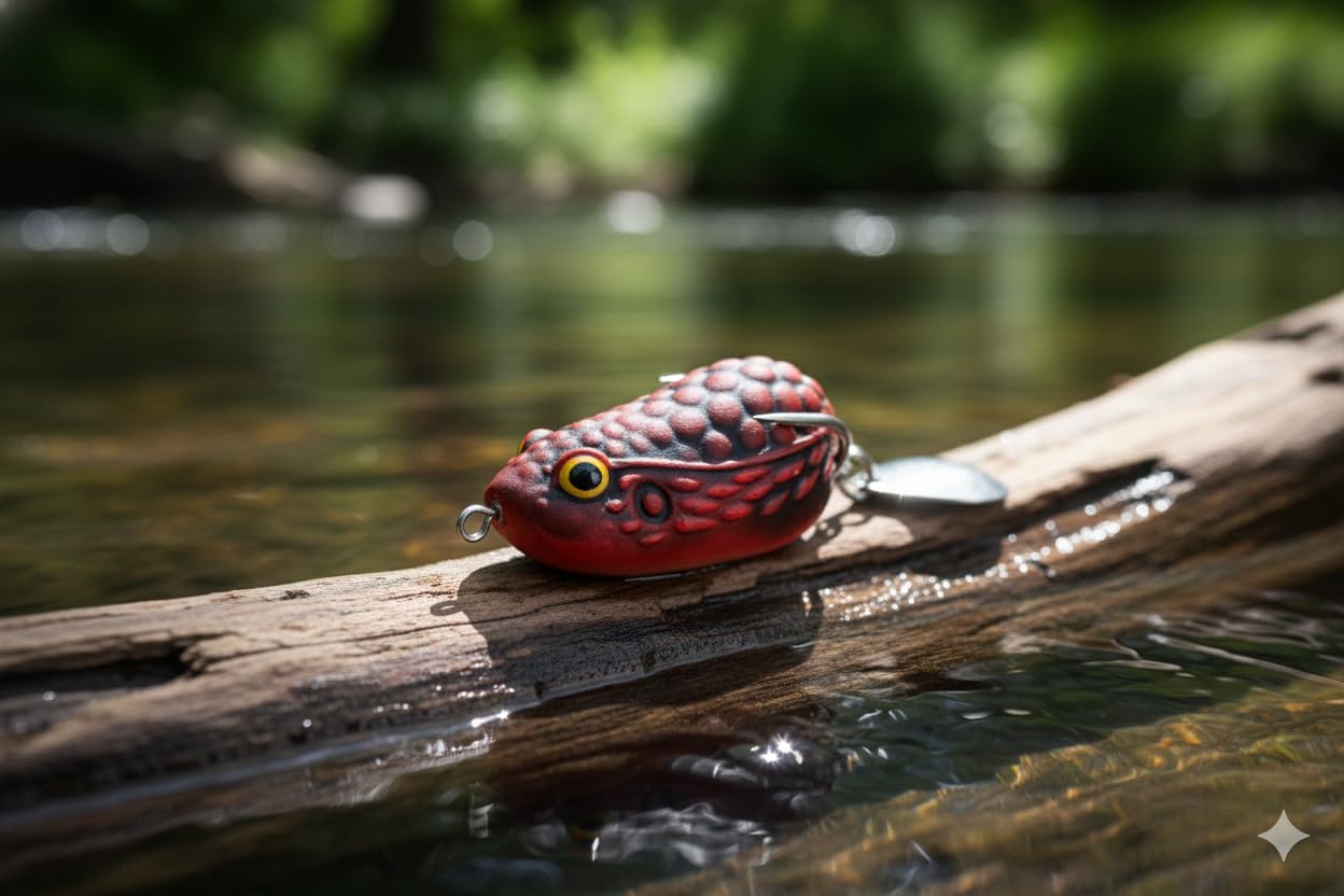 IZZAWA Frog Lure 3cm 6.5g Mafia Red – Snakehead Murrel Light Tackle