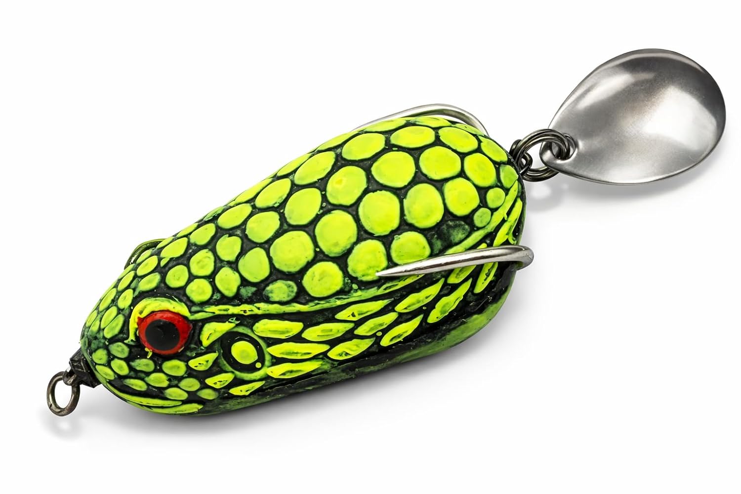 IZZAWA Handmade  3D Frog Lure 3.2cm Green Spooter – Snakehead Murrel Floating