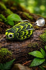 IZZAWA Handmade 3D Frog Lure 3.2cm Green Yellow – Snakehead Murrel Floating