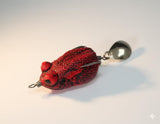 IZZAWA Handmade  3D Frog Lure 3.2cm Red Black – Snakehead Murrel Floating
